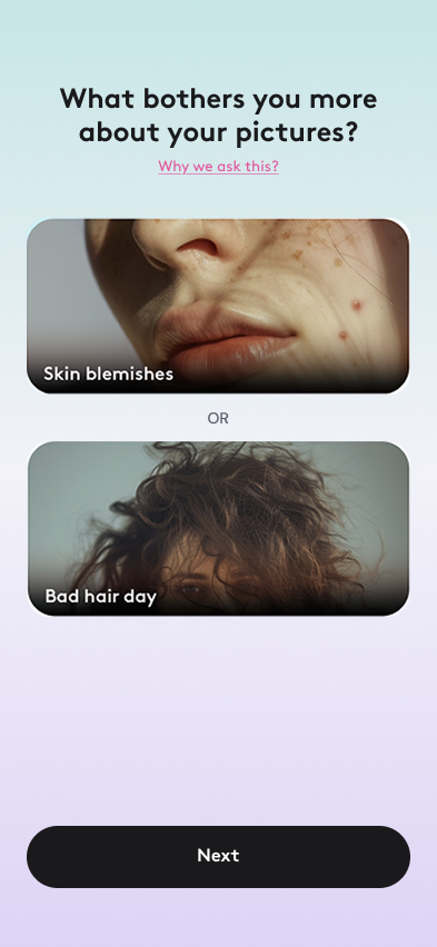 Facetune quiz: what bothers you about your pictures